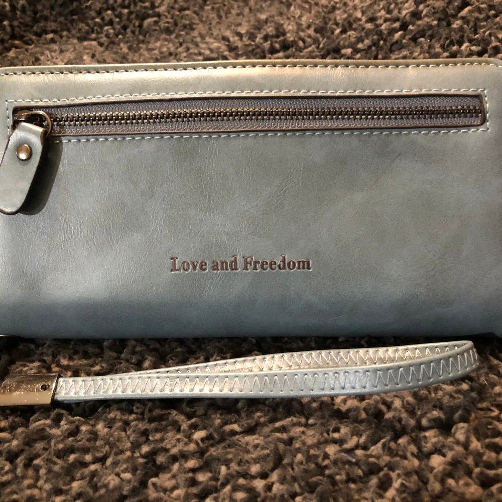Love and Freedom Large Wrist Wallet